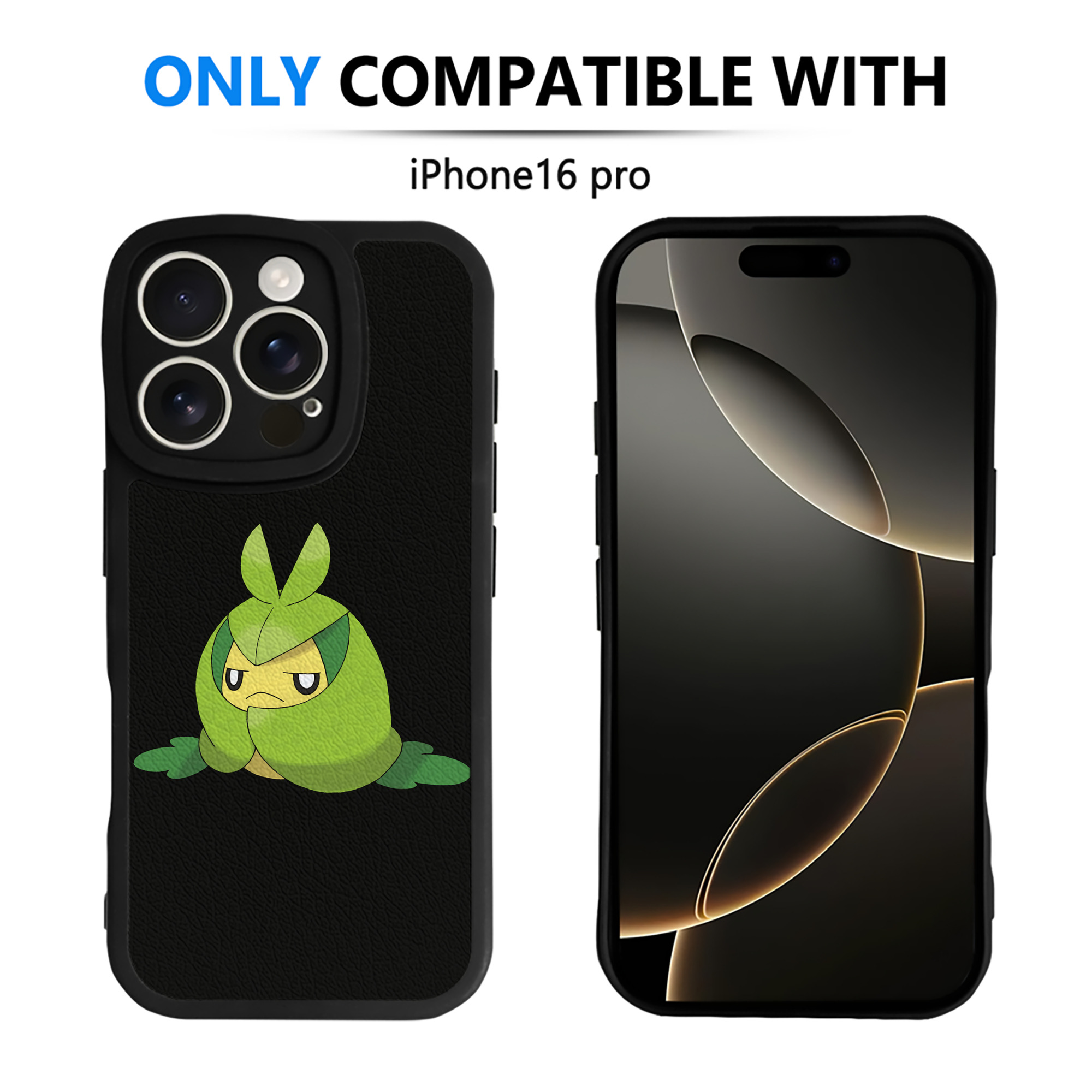 （画像用） ポケットモンスター Pokémon 【iPhone 16シリーズ対応】シリコンスマホケース（レザー調） 材質：シリコン